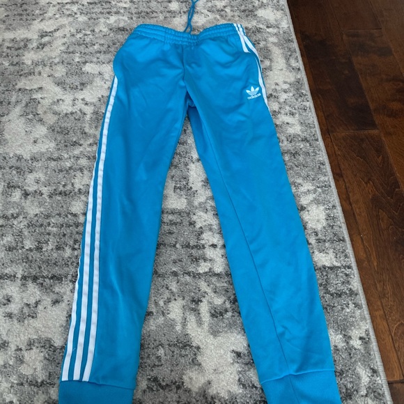 blue adidas sweats